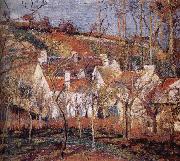Camille Pissarro Red roof house oil painting artist